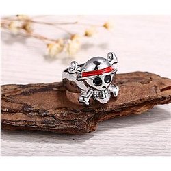 One Piece Ring - Silver Plated Skull Logo AP2302 Offical Merch