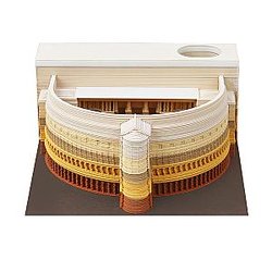 Artropad Opera Building Omoshiroi Block 3D Paper Notepad With Pen Holder