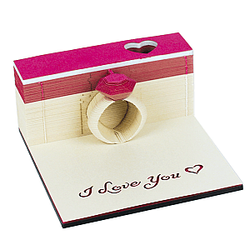 Artropad Ring I Love You Omoshiroi Block Note Pad