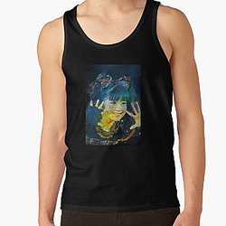 Yui-Metal Smiley Fox Goddess Babymetal Painting Digital Fan Art Tank Top RB0512