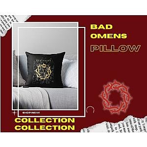 Bad Omens Throw Pillow