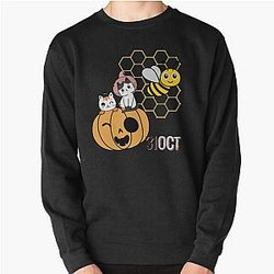 halloween pumpkin bee and puppycat  Pullover Sweatshirt RB1807