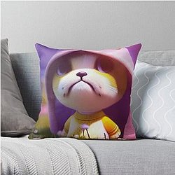 Bee and puppycat Throw Pillow RB1807