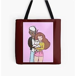 Bee, Deckard, and Puppycat   All Over Print Tote Bag RB1807