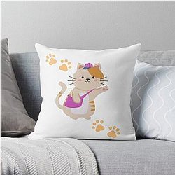 toast bee and puppycat Throw Pillow RB1807