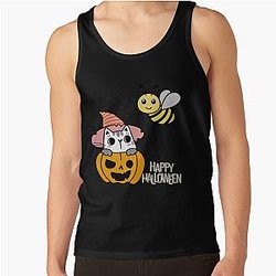 halloween pumpkin bee and puppycat  Tank Top RB1807