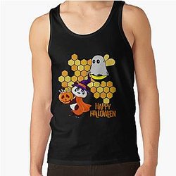 halloween pumpkin bee and puppycat  Tank Top RB1807