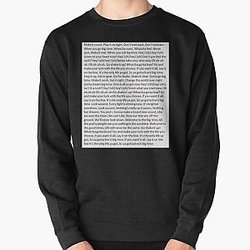 Lyrics to Big Time Rush   	 Pullover Sweatshirt RB2711