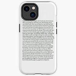 Lyrics to Big Time Rush iPhone Tough Case RB2711