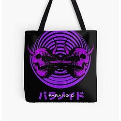 Best of Paranoid Skeleton All Over Print Tote Bag RB0111