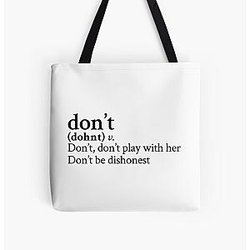 Don't by Bryson Tiller Stick The Song All Over Print Tote Bag RB1211