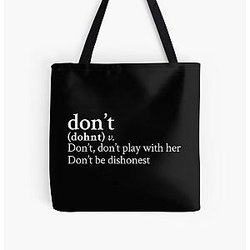 Don't by Bryson Tiller Stick The Song All Over Print Tote Bag RB1211