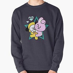 BT21 Sweatshirts - Bt21 Cooky and Chimmy Pullover Sweatshirt RB2103