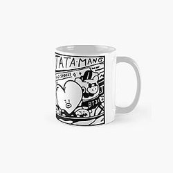 BT21 Mugs - V kim taehyun TATA and MANG and SHOOKY BT21 Classic Mug RB2103