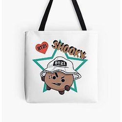 BT21 Bags - Bt21 Baby Shooky All Over Print Tote Bag RB2103