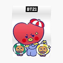 BT21 Posters - bt21 bts exclusive design 108  Poster RB2103