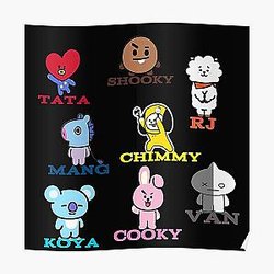 BT21 Posters - BT21 Club  Poster RB2103