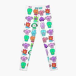 BT21 Leggings - Colourful BT21 Character Pattern Style Leggings RB2103