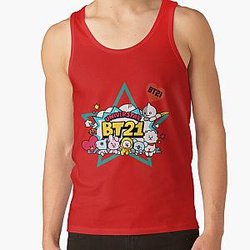 BT21 Tank Tops - Bt21 Baby  Tank Top RB2103