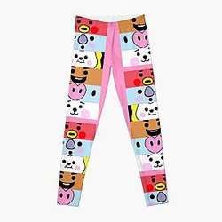 BT21 Leggings - BT21 Character Faces Leggings RB2103