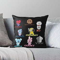 BT21 Pillows - BT21 Club  Throw Pillow RB2103