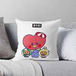 BT21 Pillows - bt21 bts exclusive design 108  Throw Pillow RB2103