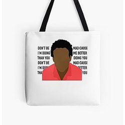 Who Loves Basket Childish Gambino Photographic All Over Print Tote Bag RB1211