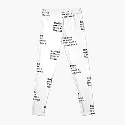 Redbone by Childish Gambino Motivational Quote Leggings RB1211