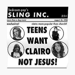 clairo newspaper shirt Poster RB1710