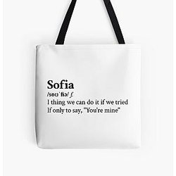 Clairo Aesthetic Quote Lyrics Sofia All Over Print Tote Bag RB1710