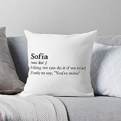 Clairo Aesthetic Quote Lyrics Sofia Throw Pillow RB1710