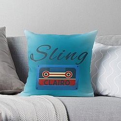 Sling Clairo cassete Throw Pillow RB1710