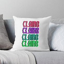 clairo name set Throw Pillow RB1710