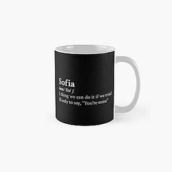 Clairo Aesthetic Quote Lyrics Sofia Black Classic Mug RB1710