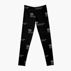 Clairo Aesthetic Quote Lyrics Sofia Black Leggings RB1710