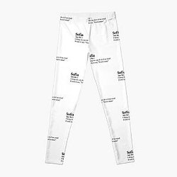 Clairo Aesthetic Quote Lyrics Sofia Leggings RB1710