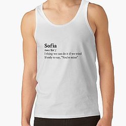 Clairo Aesthetic Quote Lyrics Sofia Tank Top RB1710