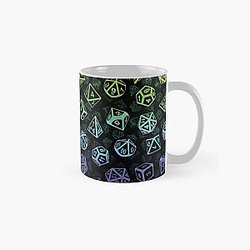 D20 Dice Set Pattern (Rainbow) Classic Mug RB1210