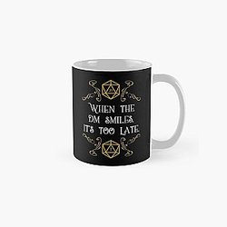 When the Master Smiles It&#039;s Too Late 20 Sided Dice Classic Mug RB1210