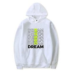 Dream Hoodies - Dream Letter Print Pullover Hoodie