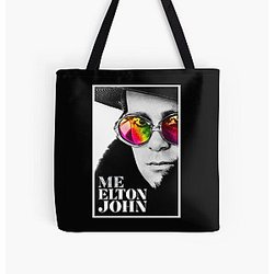 Elton John Elton John Elton John All Over Print Tote Bag RB3010