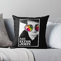 Elton John Elton John Elton John Throw Pillow RB3010