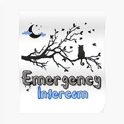 emergency intercom cat Poster RB2305