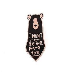 Animals Enamel Pin - Bear Hug Enamel Pin OE2109