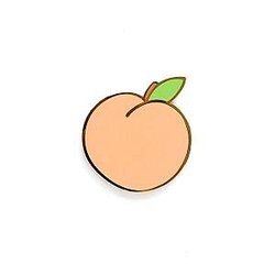 Foods Enamel Pin - Peach Enamel Pin OE2109