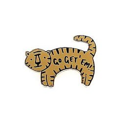 Animals Enamel Pin - Go Get Em Tiger Enamel Pin OE2109