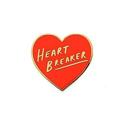 Love Enamel Pin - Heart Breaker Love Heart Enamel Pin OE2109