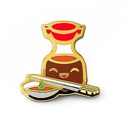 Foods Enamel Pin - Soy Sauce Dim Sum Hard Enamel Pin CP2109