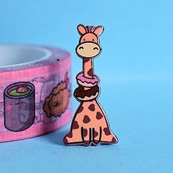 Animals Enamel Pin - Cute Giraffe Enamel Pin TT2109