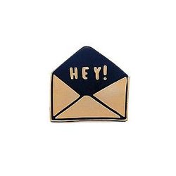 Quote Enamel Pin - Hey Envelope Enamel Pin OE2109